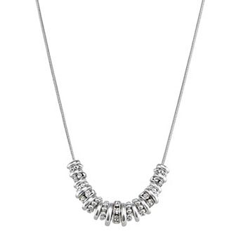 Napier Gold Tone Social Life Multirow Necklace