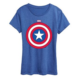 Women's Marvel Captain America Shield Graphic Tee