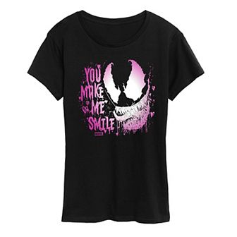 Women's Marvel Venom You Make Me Smile Graphic Tee