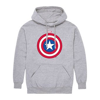 Men's Marvel Captain America Shield Fleece Pullover Hoodie