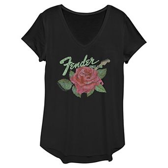 Women's Fender Since 1946 Guitar Rose Graphic Tee