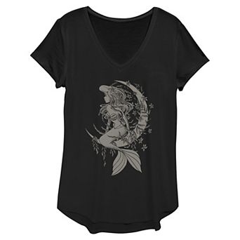 Disney's The Little Mermaid Ariel Vintage Portrait Women's Graphic Tee