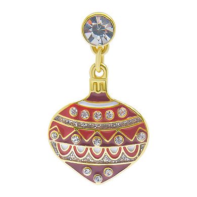 Gold Tone 3-Pair Ornament Dangle Earrings