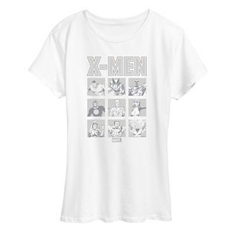 Women's Marvel X-Men Group Squares Graphic Tee