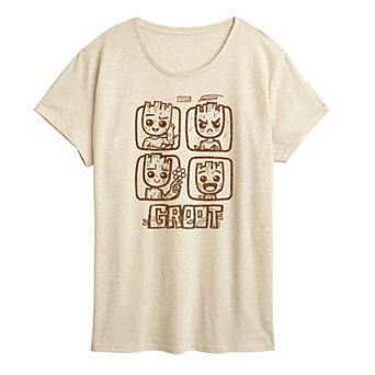 Women's Marvel Guardians Of The Galaxy Groot Graphic Tee