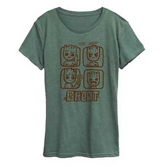 Women's Marvel Guardians Of The Galaxy Groot Graphic Tee