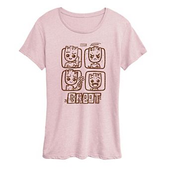 Women's Marvel Guardians Of The Galaxy Groot Graphic Tee
