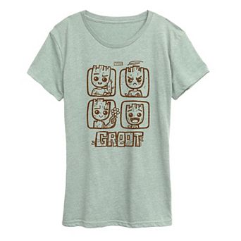 Women's Marvel Guardians Of The Galaxy Groot Graphic Tee