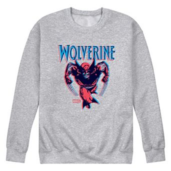 Men's Marvel Wolverine 3D Crew Fleece Sweatshirt