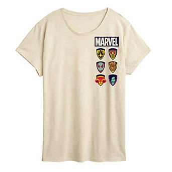 Women's Marvel Guardians Of The Galaxy Character Icons Graphic Tee
