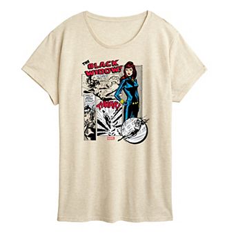 Women's Marvel The Black Widow Comic Panels Graphic Tee