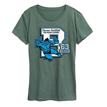 Women's Marvel X-Men Beast '63 Collegiate Graphic Tee