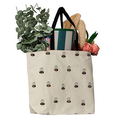 Bee Canvas Tote Bag