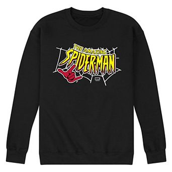 Men's Marvel Spider-Man The Amazing Spider-Man Logo Crew Fleece Sweatshirt