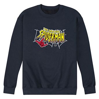 Men's Marvel Spider-Man The Amazing Spider-Man Logo Crew Fleece Sweatshirt