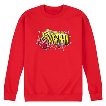 Men's Marvel Spider-Man The Amazing Spider-Man Logo Crew Fleece Sweatshirt
