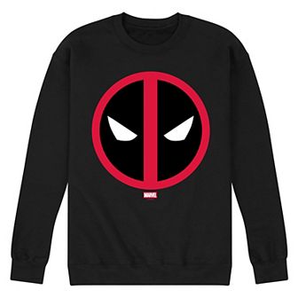 Men's Marvel Deadpool Logo Crew Fleece Sweatshirt