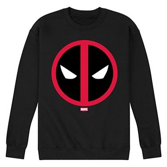 Men's Marvel Deadpool Logo Crew Fleece Sweatshirt