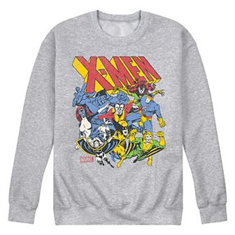 Men's Marvel X-Men Group Retro Crew Fleece Sweatshirt