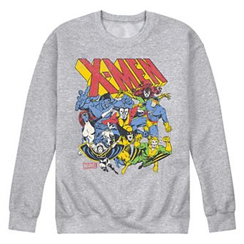 Men's Marvel X-Men Group Retro Crew Fleece Sweatshirt