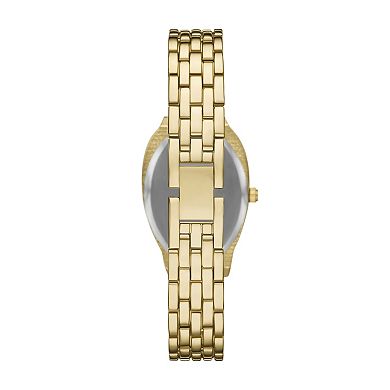 Folio Women's Gold Tone Link Bracelet Watch with Simulated Crystal Accents - FMDKH551