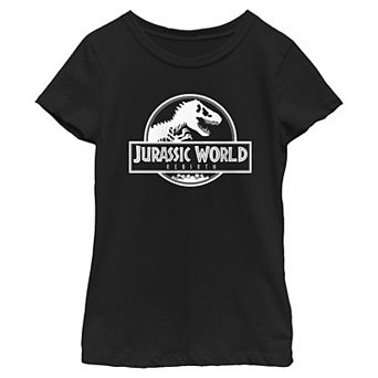 Girls 7-16 Jurassic World Rebirth Title Logo Graphic Tee