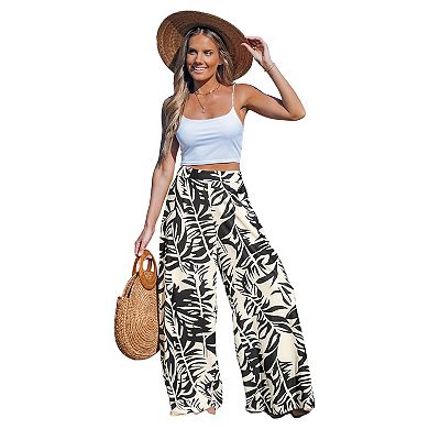 Women's Cupshe Tropical Print Beach Cover-Up Pants