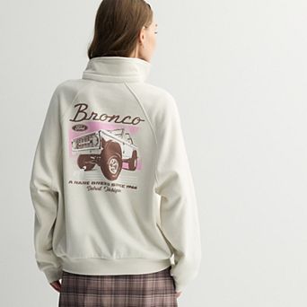 Juniors' Ford Bronco Quarter-Snap Fleece Pullover