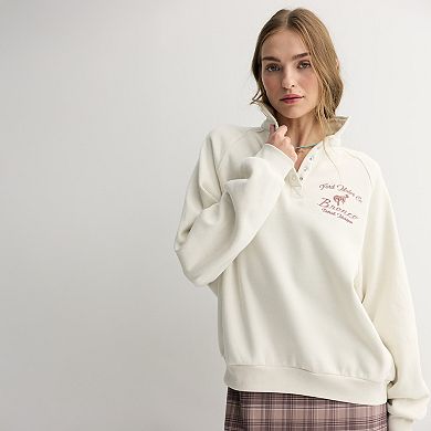 Juniors' Ford Bronco Quarter-Snap Fleece Pullover