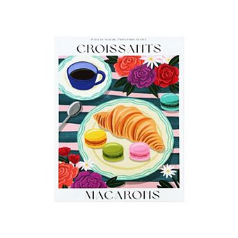 French Pastry Croissant Wall Art