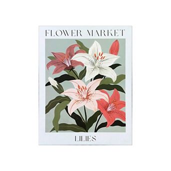 Flower Market Lilies Wall Art