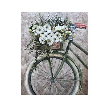 Bicycle With Flowers Wall Art