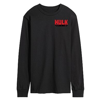 Men's Marvel Captain America Brave New World Red Hulk Long Sleeve Graphic Tee