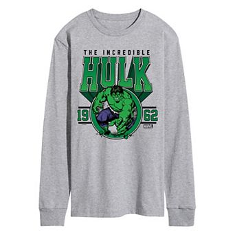 Men's Marvel Hulk The Incredible Hulk Collegiate Long Sleeve Graphic Tee