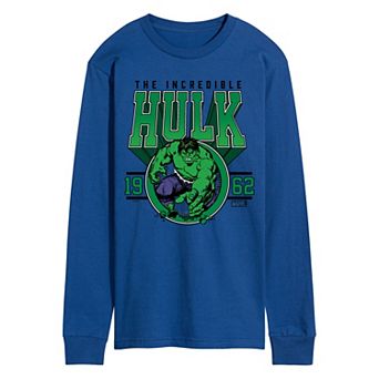 Men's Marvel Hulk The Incredible Hulk Collegiate Long Sleeve Graphic Tee