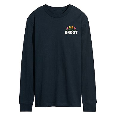 Men's Marvel Guardians Of The Galaxy Groot Enjoy The Little Things Long Sleeve Graphic Tee