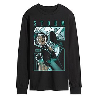 Men's Marvel X-Men Storm Portrait Oversized Long Sleeve Graphic Tee