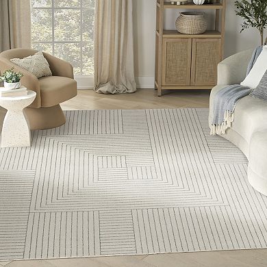 Nourison Washable Geometric Indoor Rug