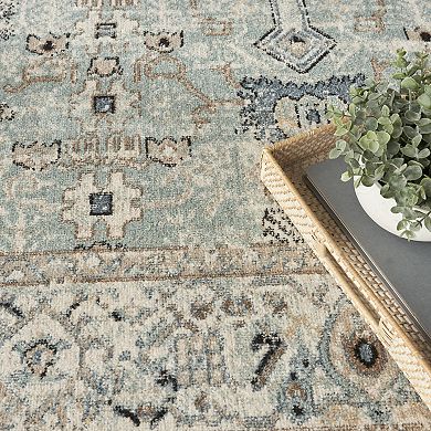 Nourison Washable Medallion Indoor Area Rug