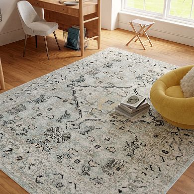 Nourison Washable Medallion Indoor Area Rug