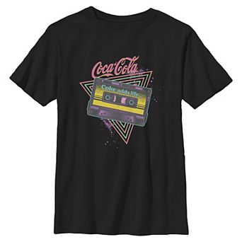 Boys 6-20 Coca-Cola Coke Adds Life Cassette Graphic Tee