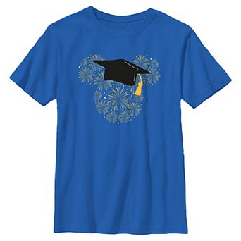 Boys 8-20 Disney's Mickey Mouse Ears Graduation Fireworks Graphic Tee