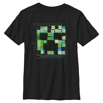 Boys 8-20 Minecraft Zombie Stained Glass Graphic Tee