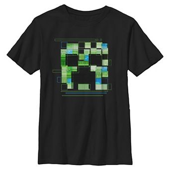 Boys 8-20 Minecraft Zombie Stained Glass Graphic Tee