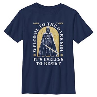 Boys 6-20 Star Wars Darth Vader It's Useless To Resist Graphic Tee