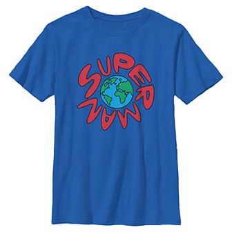 Boys 8-20 DC Comics Superman Earth Graphic Tee