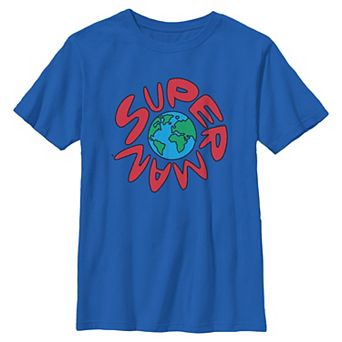 Boys 8-20 DC Comics Superman Earth Graphic Tee