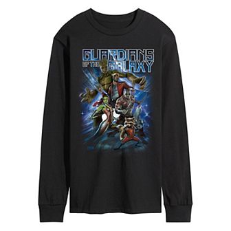 Men's Marvel Guardians Of The Galaxy Star Burst Long Sleeve Graphic Tee