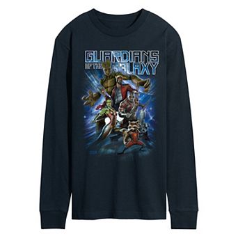 Men's Marvel Guardians Of The Galaxy Star Burst Long Sleeve Graphic Tee