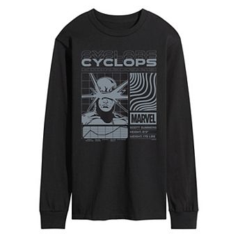 Men's Marvel X-Men Cyclops Digital Long Sleeve Graphic Tee